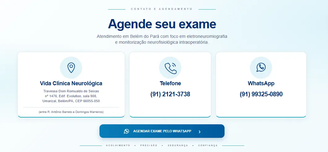 Seção de contato e agendamento pelo WhatsApp da Dra. Érika Polaro