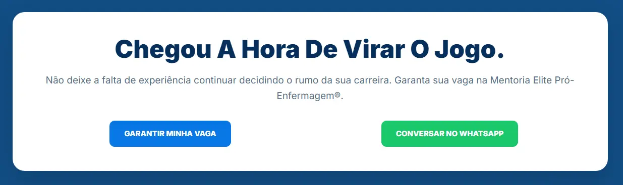 Chamada para inscrição na mentoria de Uebem Ramos com botão do WhatsApp